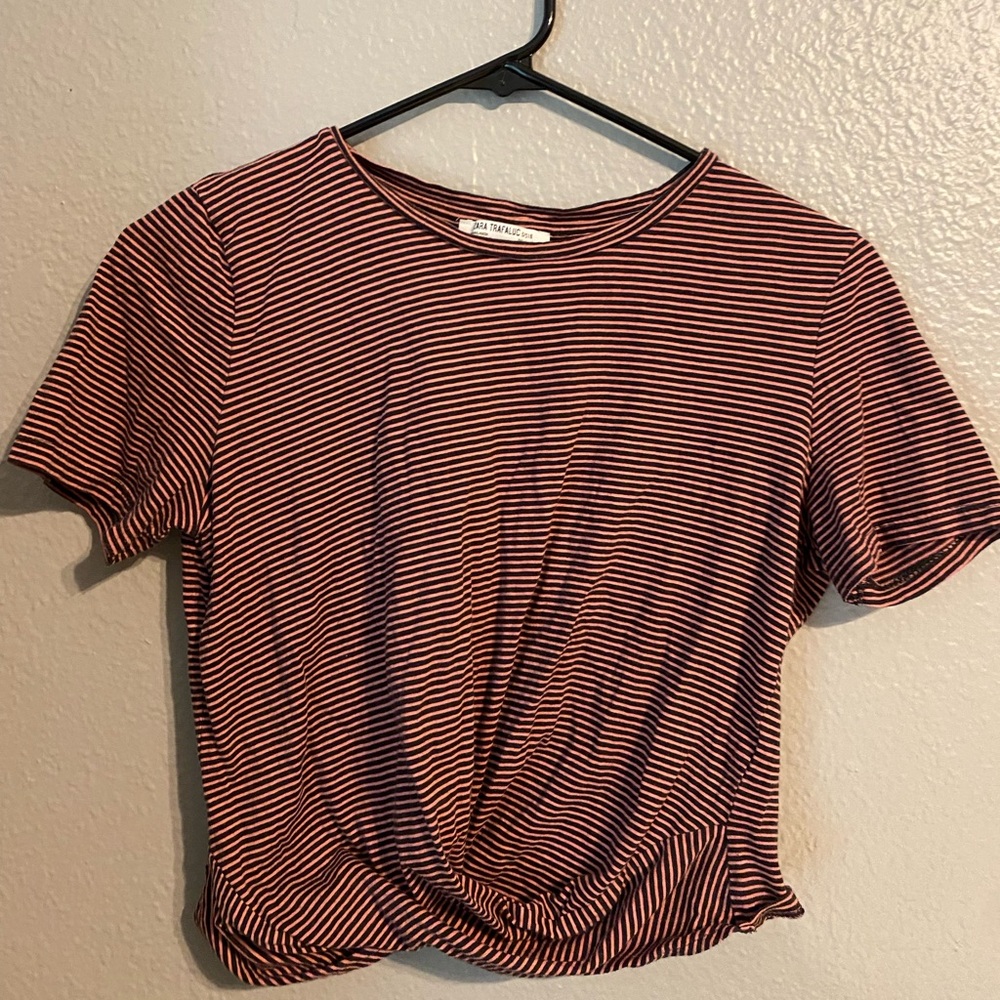 Zara tie knot crop top
